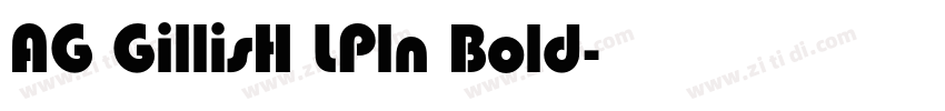 AG GillisH LPln Bold字体转换